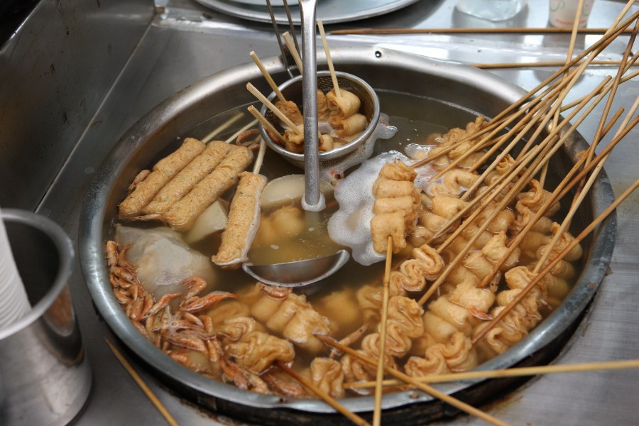 서문시장 어묵 꼬치